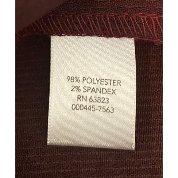 CJ Banks Womens Burgundy Button-Up Jacket Size with Pockets 1X - Picture 5 of 11